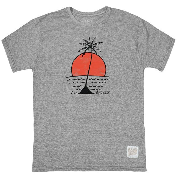 original retro brand Lone Palm Sunset Tri-Blend Tee
