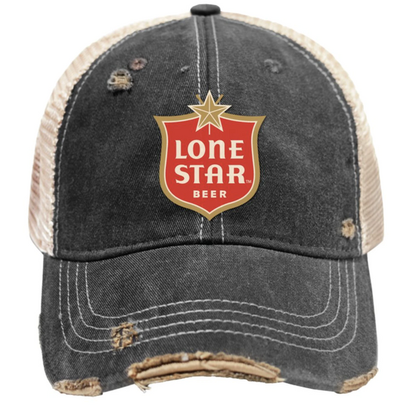 original retro brand Lone Star Beer Snap Back Trucker Cap