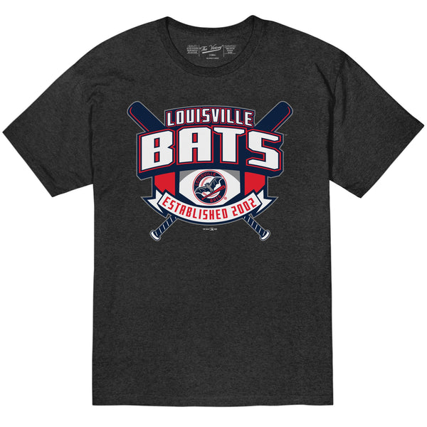 original retro brand Louisville Bats 50/50 Blend Tee