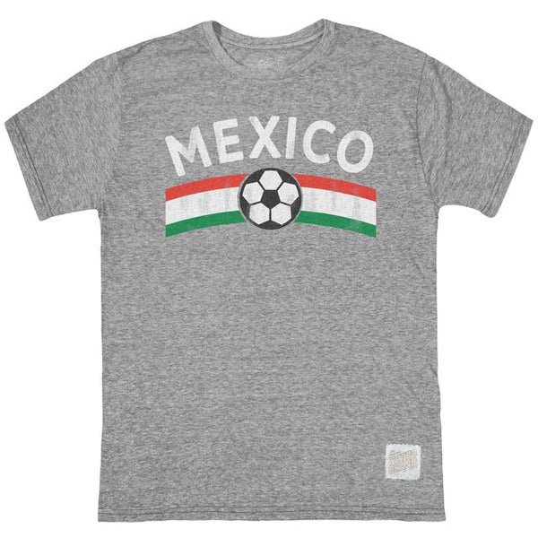 original retro brand Mexico Soccer Triblend SS Crew Tee