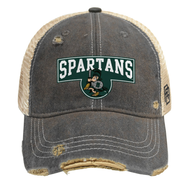 original retro brand Michigan State Spartans Trucker Cap Hat