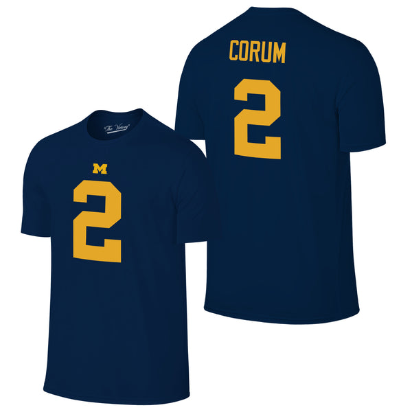 original retro brand Michigan Wolverines Blake Corum Jersey Tee