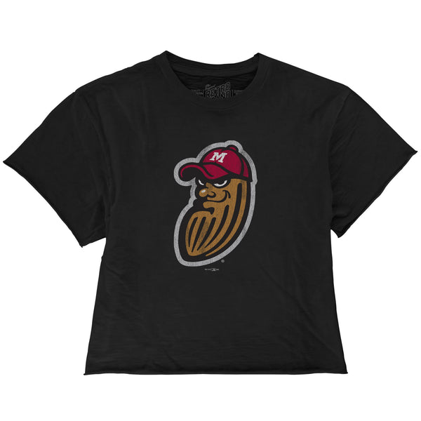 original retro brand Modesto Nuts 100% Cotton Crop Slub Tee