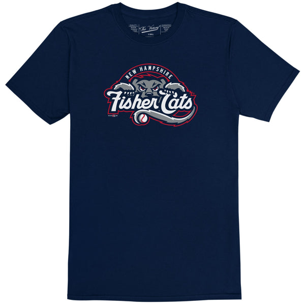 original retro brand New Hampshire Fisher Cats 100% Cotton Tee
