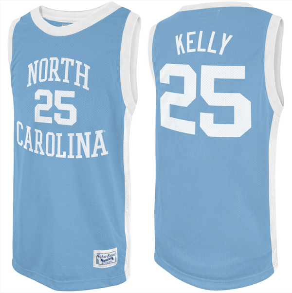 original retro brand North Carolina Tar Heels Deja Kelly Screen Print Jersey