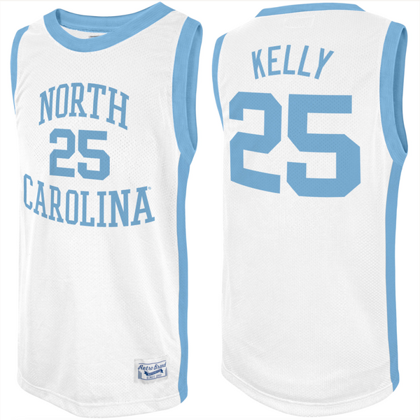 original retro brand North Carolina Tarheels Deja Kelly Screen Print Jersey