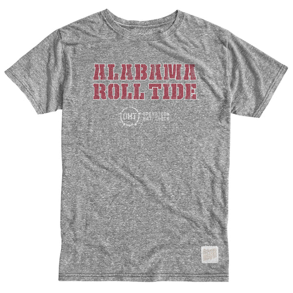 original retro brand OHT Alabama Crimson Tide Tri-Blend Tee