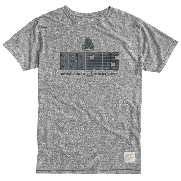 original retro brand OHT Dayton Dragons Tri-Blend Tee