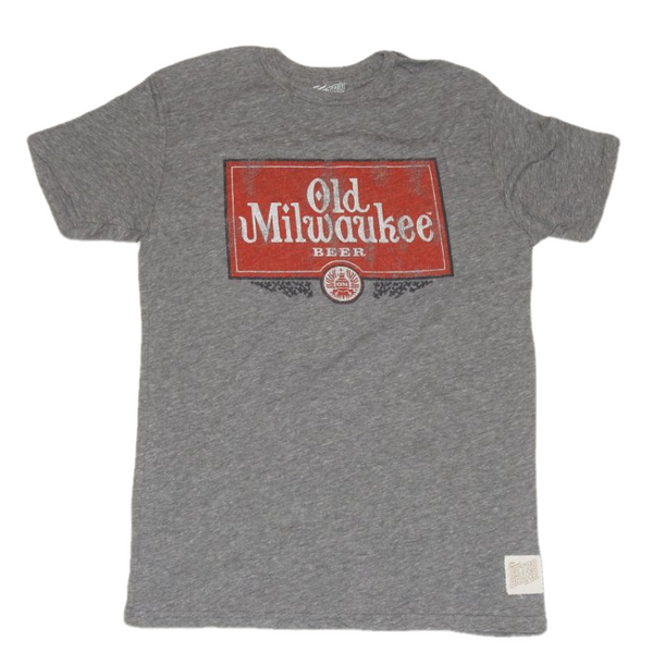 original retro brand Old Milwaukee Beer Tri-Blend Tee