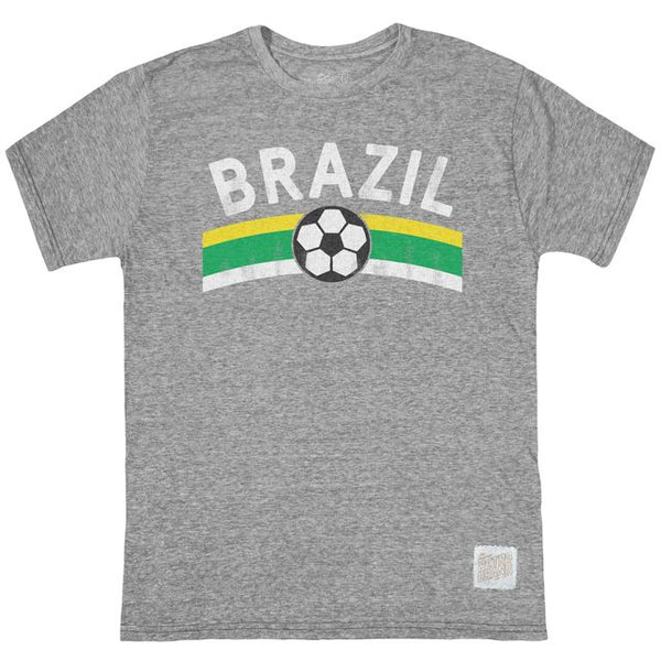 original retro brand Brazil Soccer Tri-Blend Tee