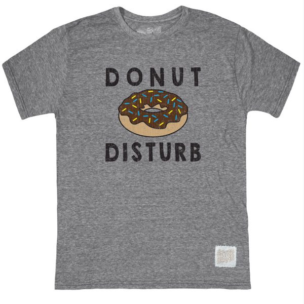 original retro brand Donut Disturb Tri-Blend Tee