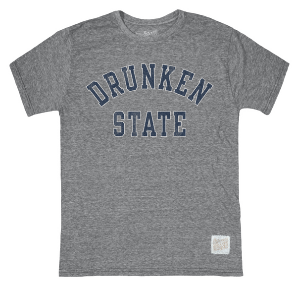 original retro brand Drunken State Tri-Blend Tee