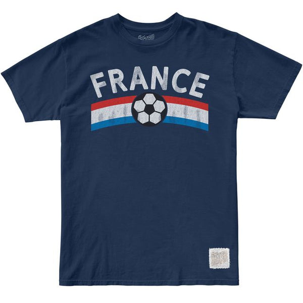 original retro brand France Soccer 100% Cotton Tee