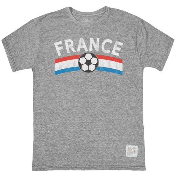 original retro brand France Soccer Tri-Blend Tee