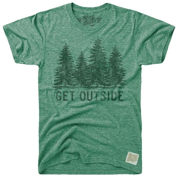 original retro brand Get Outside Tri-blend Tee