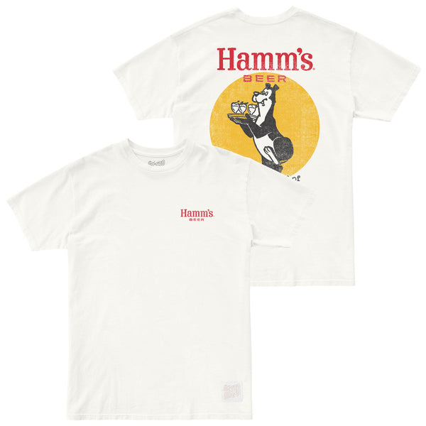 original retro brand Hamm's Beer 100% Cotton Tee