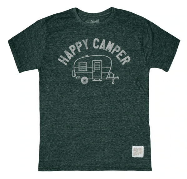original retro brand Happy Camper Tri-Blend Tee