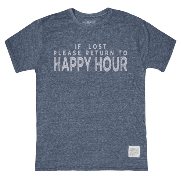 original retro brand Happy Hour Tri-Blend Tee