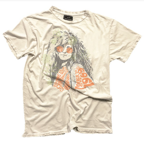 original retro brand Janis Joplin Black Label Tee