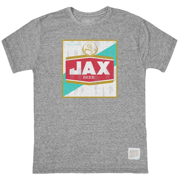 original retro brand Jax Beer Tri-Blend Tee
