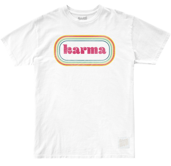 original retro brand Karma 100% Cotton Tee