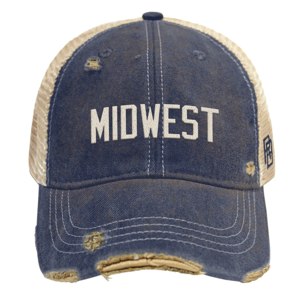 original retro brand Midwest Snapback Trucker Hat