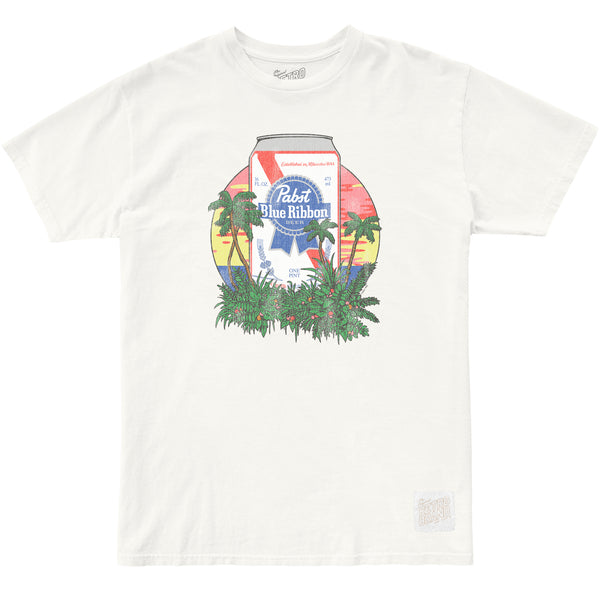 original retro brand Tropical PBR 100% Cotton Tee
