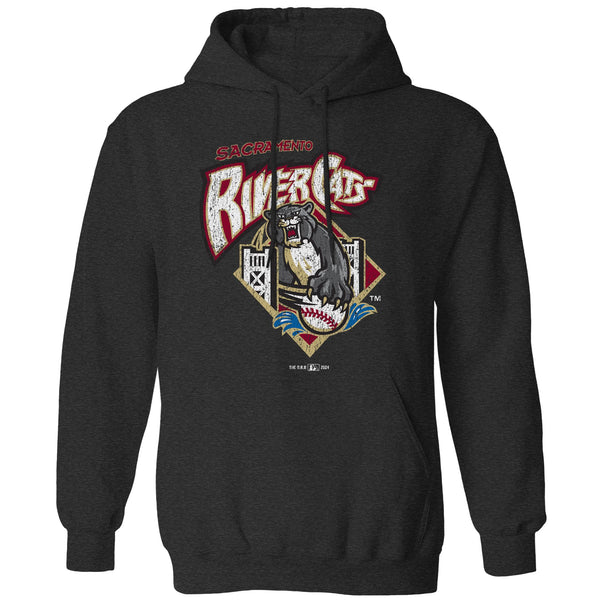 original retro brand Sacramento River Cats Hooded Sweatshirt