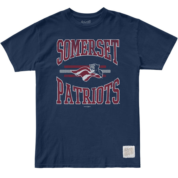 original retro brand Somerset Patriots 100% Cotton Tee