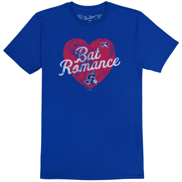 original retro brand Stockton Ports Bat Romance 100% Cotton Tee