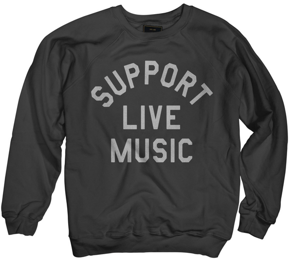 original retro brand Support Live Music Black Label Sweatshirt