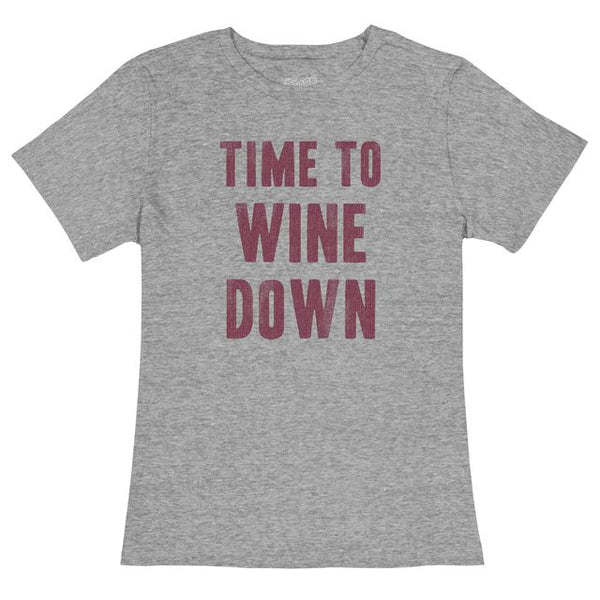 original retro brand Time To Wine Down Women's Crew Tee