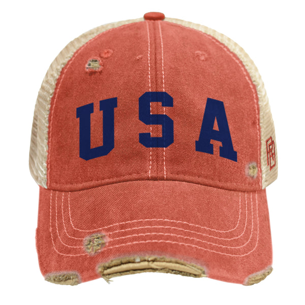 original retro brand USA Vintage Snap Back Trucker Cap