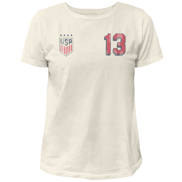 original retro brand USWNT Alex Morgan 100% Cotton Women's Tee