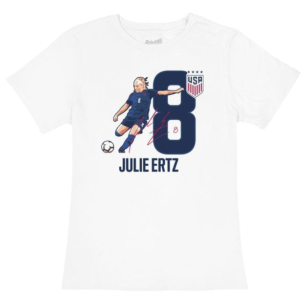 original retro brand USWNT Julie Ertz 100% Cotton Women's Tee