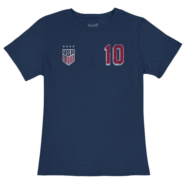 original retro brand USWNT Lindsay Horan 100% Cotton Women's Tee