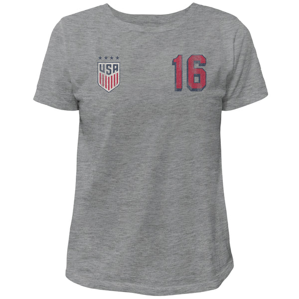 original retro brand USWNT Rose Lavelle 100% Cotton Women's Tee