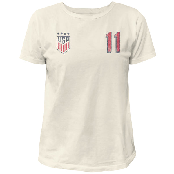 original retro brand USWNT Sophia Smith 100% Cotton Women's Tee