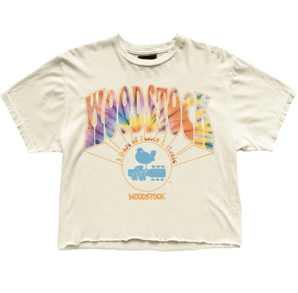 original retro brand Woodstock Black Label Cut-Off Tee
