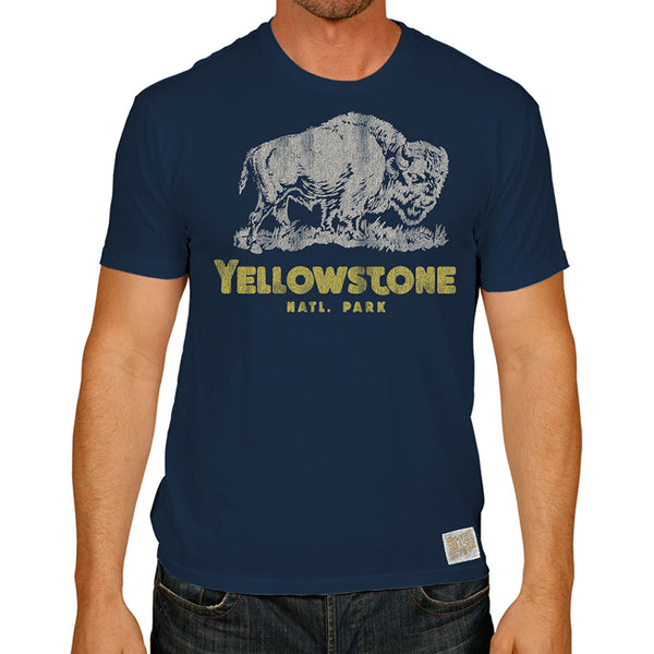 original retro brand Yellowstone Buffalo 100% Cotton Tee