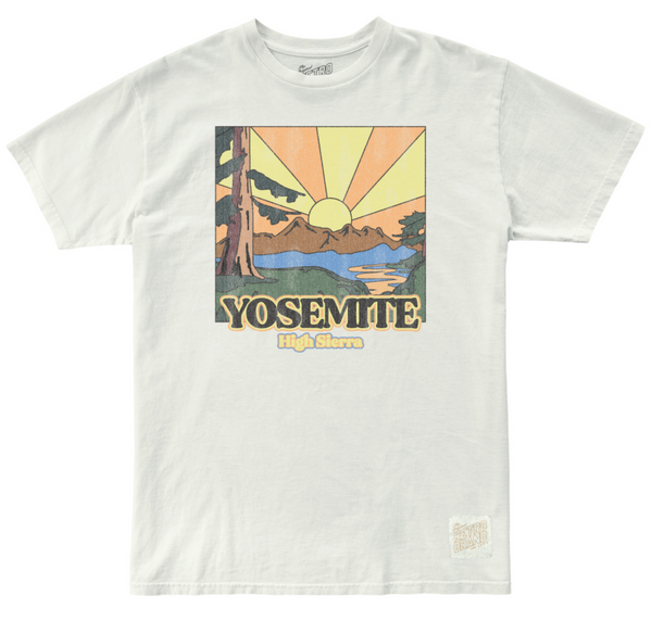 original retro brand Yosemite High Sierra 100% Cotton Tee