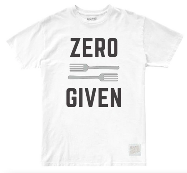 original retro brand Zero Forks Given 100% Cotton Tee