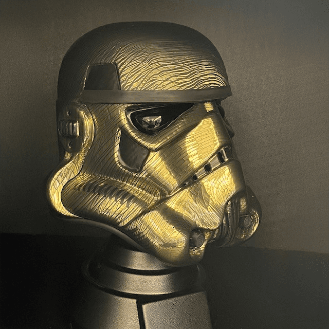Original Stormtrooper Limited Edition: “Shattered Gold” Stormtrooper Helmet