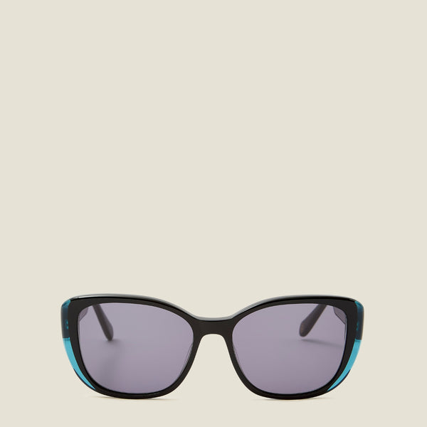 orla kiely Azalea Sunglasses - Turquoise & Puzzle Flower Teal