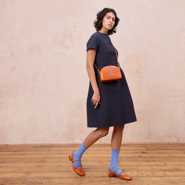 orla kiely Babaluna Crossbody - Whipstitch Stem Orange