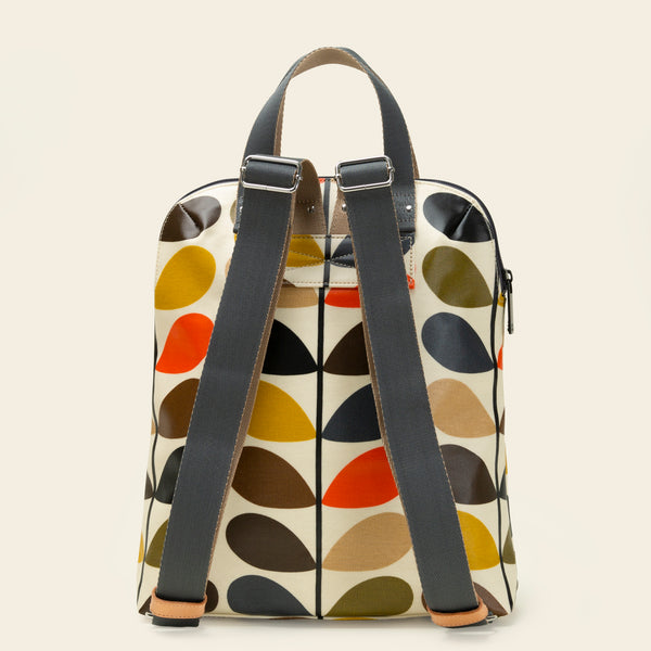 Orla Kiely Bestie Backpack & Forget Me Not Wallet Bundle Classic Multi Stem