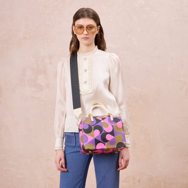 orla kiely Block Medium Handbag - Kaleidoscope Violet