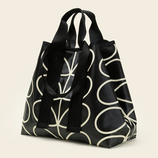 Orla Kiely Carryall Basic Large Tote - Linear Stem Liquorice