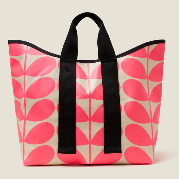 orla kiely Carryall Basic Tote - Solid Stem Neon Pink
