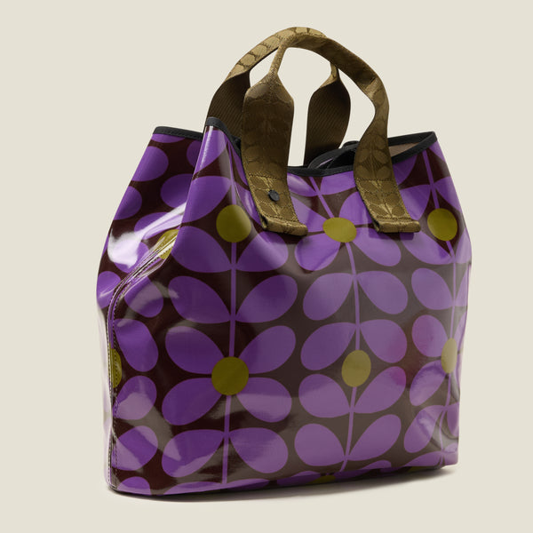 Orla Kiely Carryall Large Tote Bag - Sixties Stem Orchid